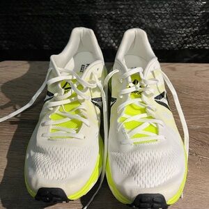 Women’s Reebok White and Neon Yellow Speed Day Shoes